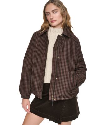 Women's Hooded Bubble Hem Rain jacket