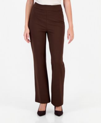 women's petite dark brown dress pants Size:US8/AU12 Women's Polka Dot Dresses Princess_Dress and wide legs with