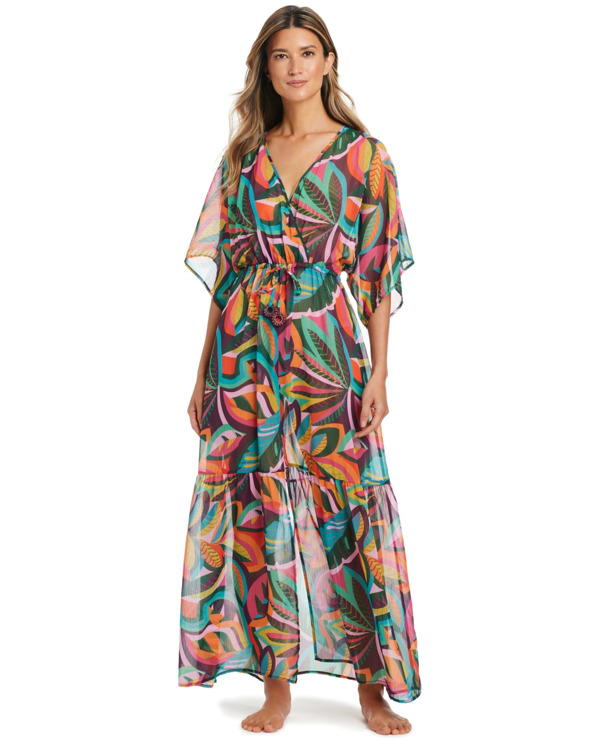 Bleu by Rod Beattie Women's Chiffon Cover-Up Dress