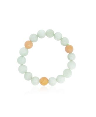 Jade Bead Stretch Bracelet - 10 millimeters