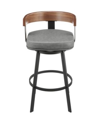 Idris 26" Faux Leather Swivel Counter Stool