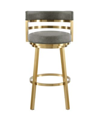 Madrid 26" Faux Leather Swivel Counter Stool