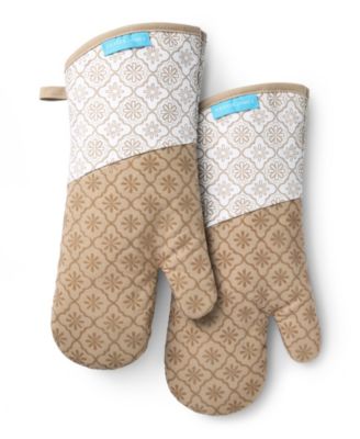 Allover Geo Floral 2-Pack Oven Mitts