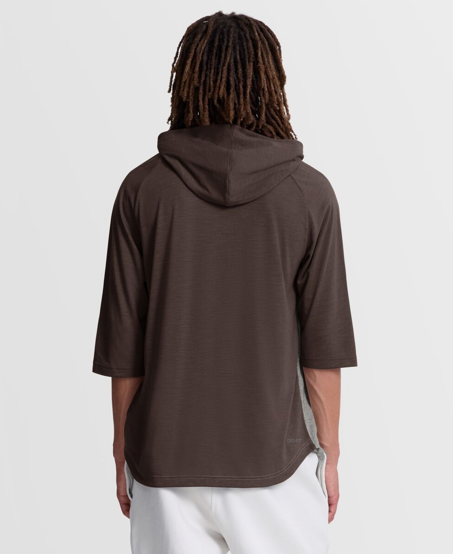 Men's Gray San Diego Padres Authentic Collection Flux Dri-FIT Raglan 3/4-Sleeve Hoodie