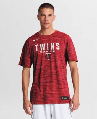 Men's Red Minnesota Twins Authentic Collection Velocity Dri-FIT T-Shirt