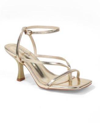 Women's Nalani Strappy Ankle Strap Heeled Thong Sandals