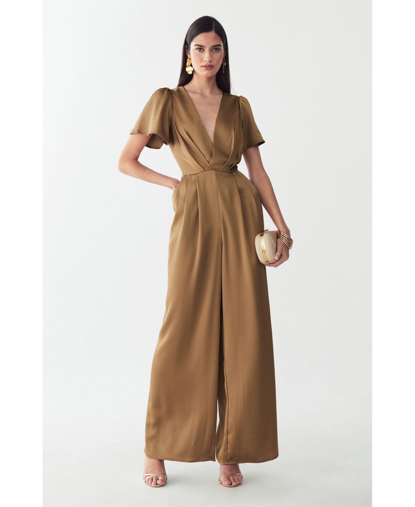 Женский комбинезон ST MRLO Imani Jumpsuit, цвет: Бронзовый — фото 6