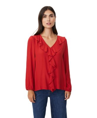 Women's Mabeauna Ruffled V-Neck Blouse