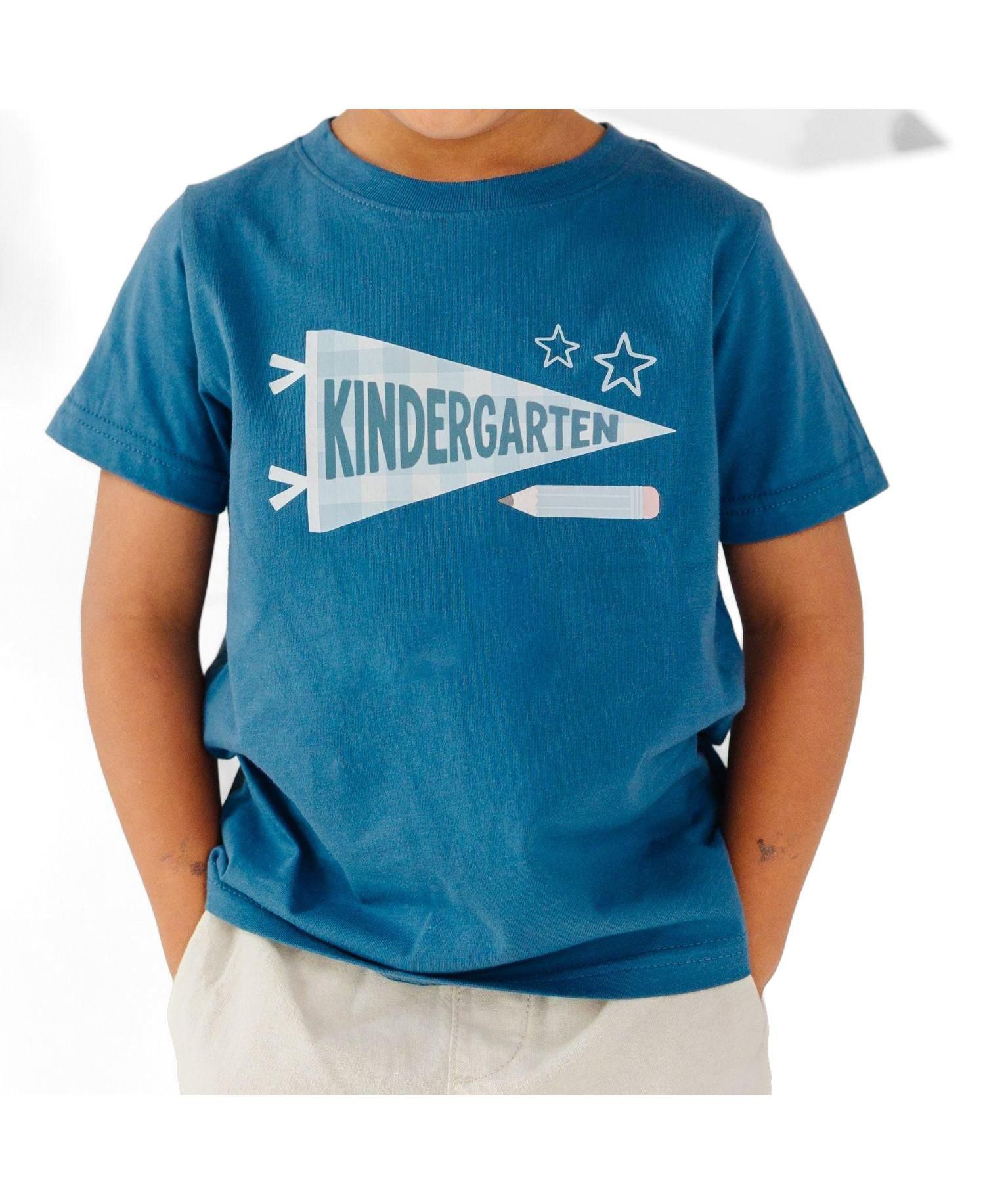 Little Boys Kindergarten Pennant Short Sleeve T-Shirt