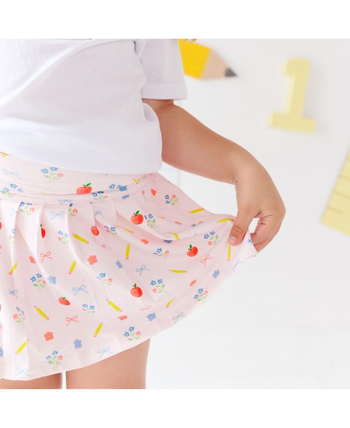Sweet Wink Toddler Girls Back To School Athletic Skirt