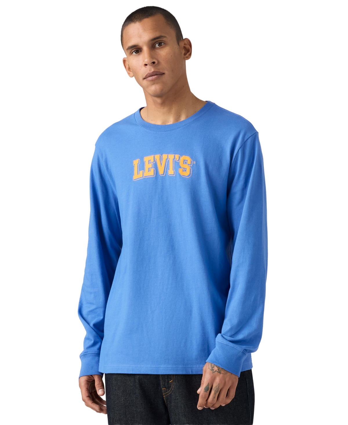 Levi's Men's Long-Sleeve Graphic Authentic T-Shirt - Delft
