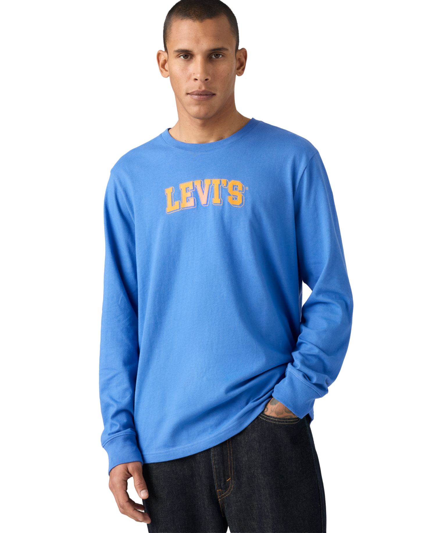 Men's Long-Sleeve Graphic Authentic T-Shirt