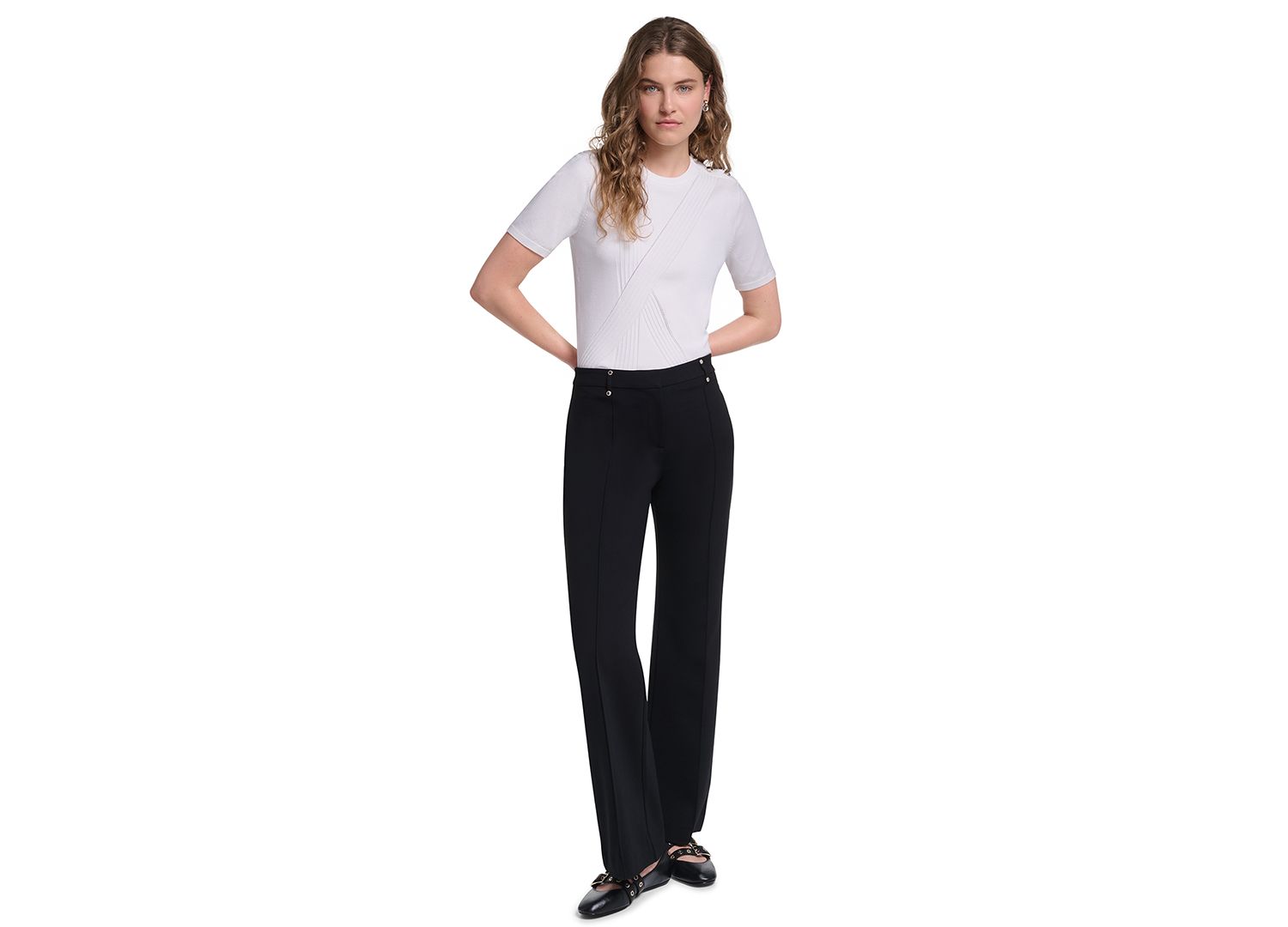 Petite Silky Pull-On Pants