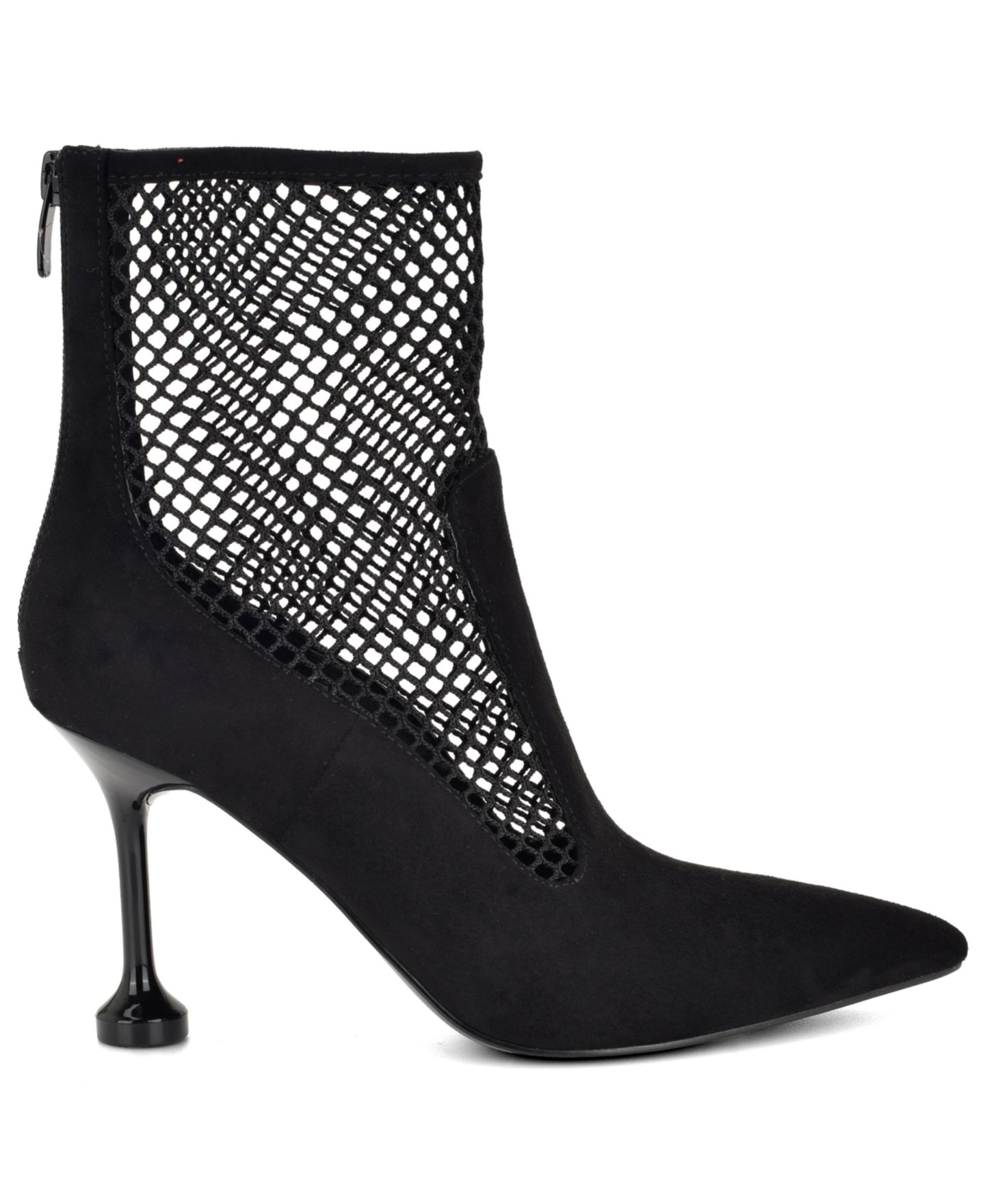 Женские ботинки Nine West Goane Fishnet Stiletto Dress Booties, цвет: Чёрный сетчатый — фото 2