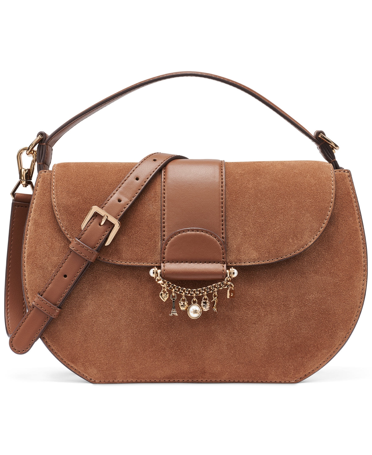 Karl Lagerfeld Paris Jocelina Leather Small Shoulder Handbag