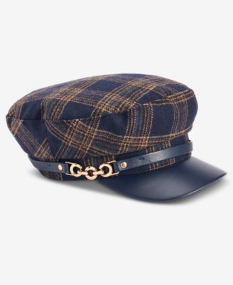 Plaid Horsebit Conductor Cap
