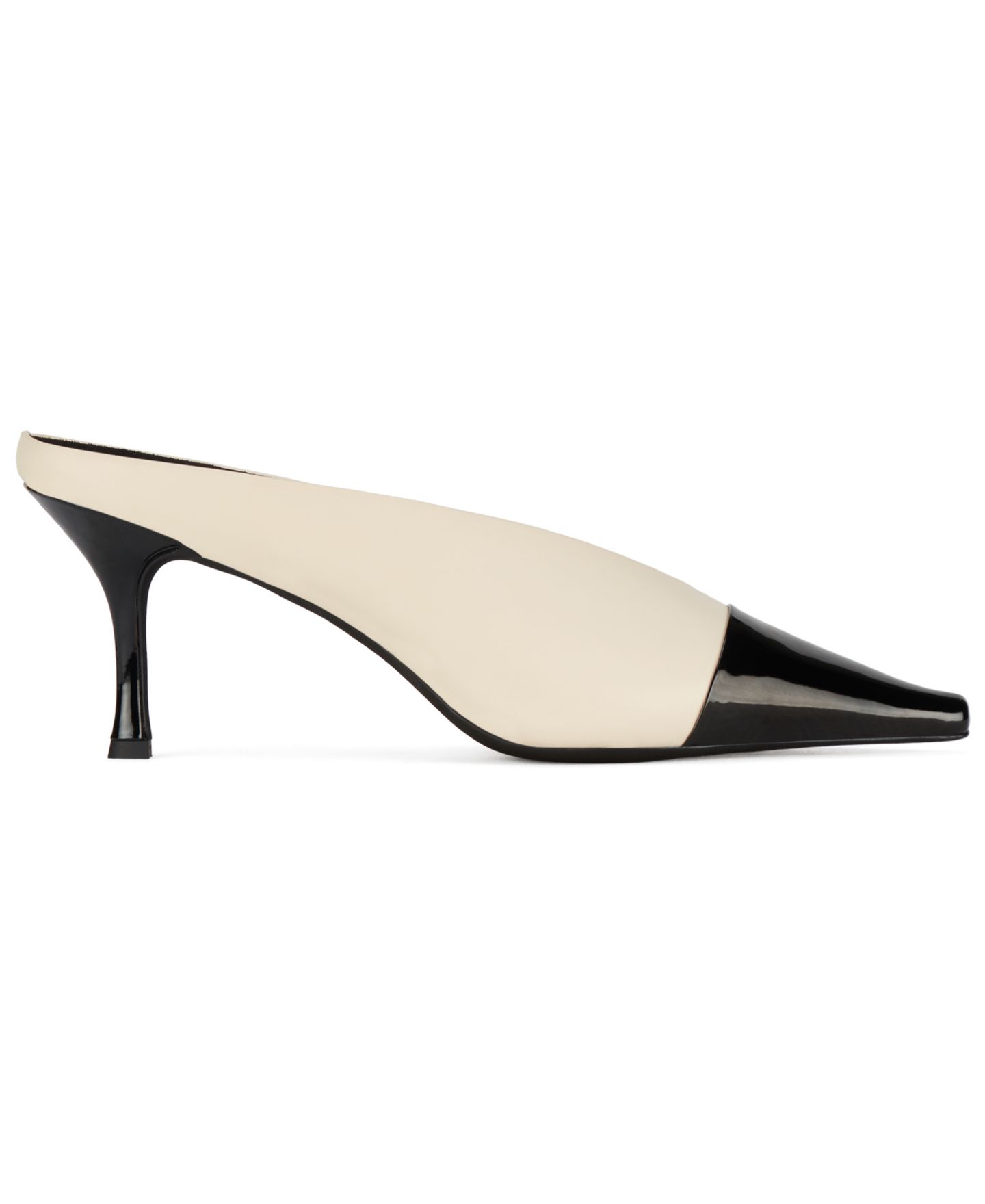 Женские сабо Jeffrey Campbell Investor Pointed Toe Dress Mules, цвет: Слоновая кость / Чёрный — фото 2