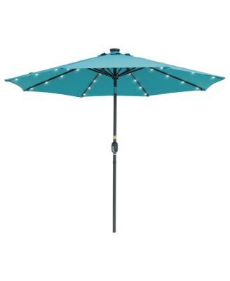 Enhance Your Outdoor Oasis With 9Feet LED Round Patio Umbrella - Stylish, Durable, And Sun-Protective