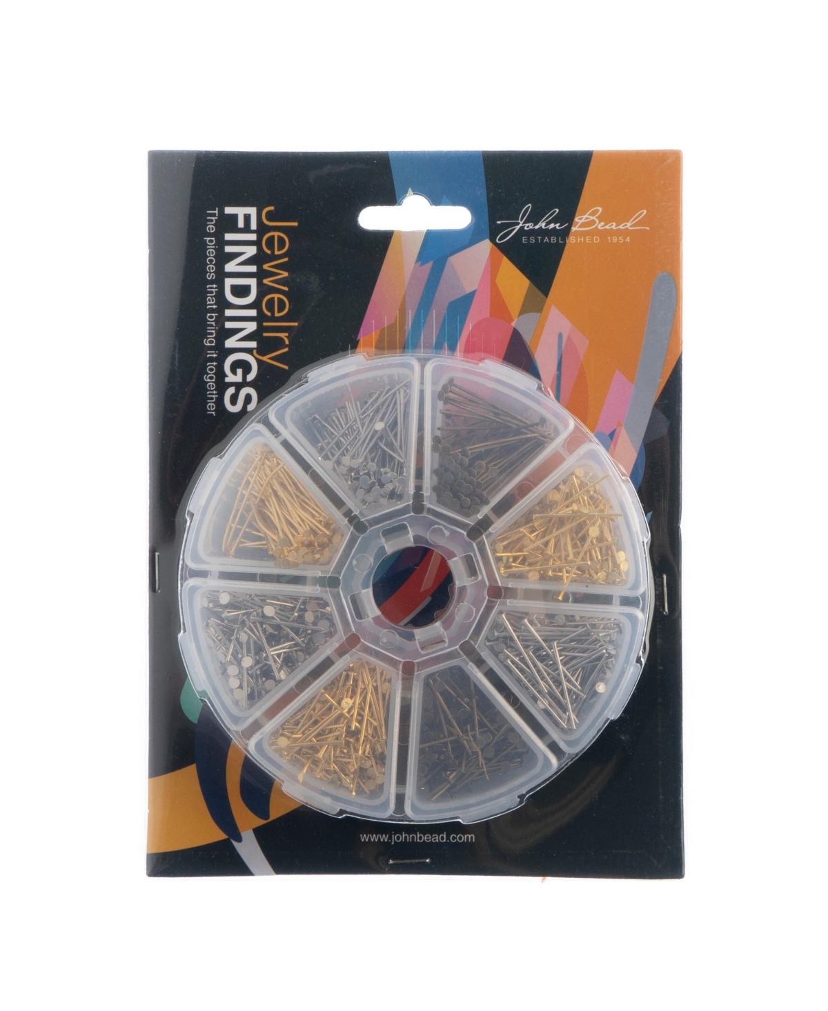 John Bead 8-Slot Jump Rings Jewelry Findings Kit Assortment