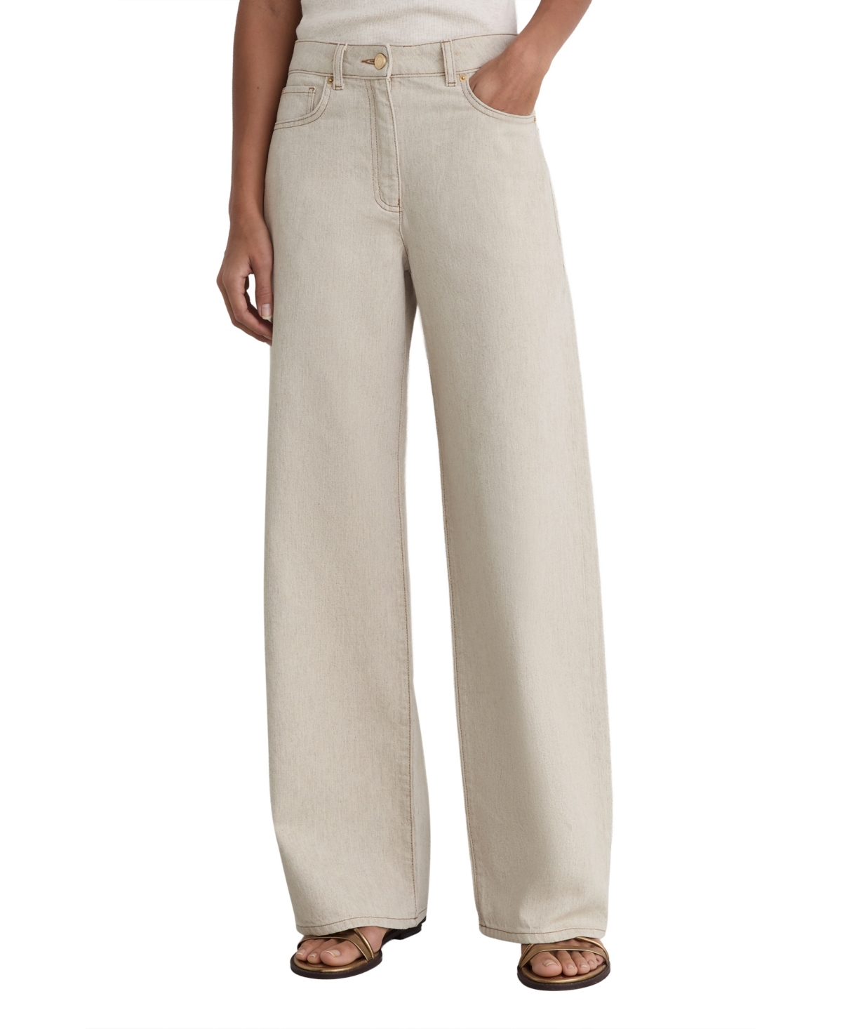 Reiss Women's Febe Wide-Leg Jean