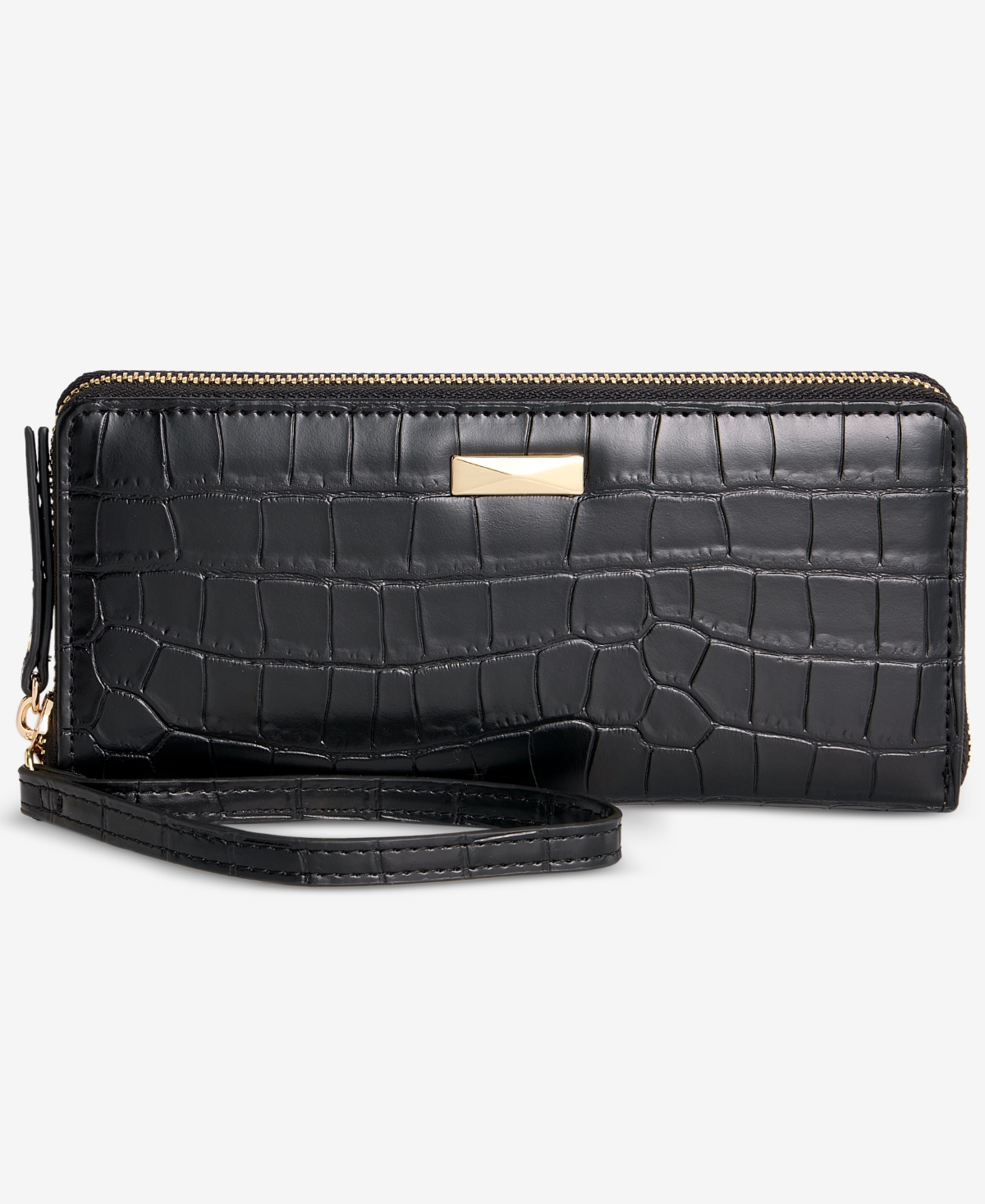 I.n.c. International Concepts Hazell Croco-Embossed Zip Around Wallet, Macy's Exclusive