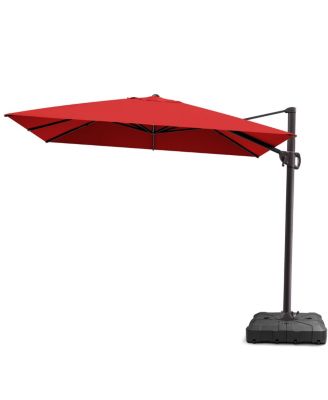 Outdoor Patio 9X11Feet Aluminum Cantilever Umbrella with Wheel Base