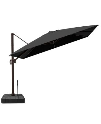 Outdoor Patio 9X11Feet Aluminum Cantilever Umbrella with Rod Wheel Base