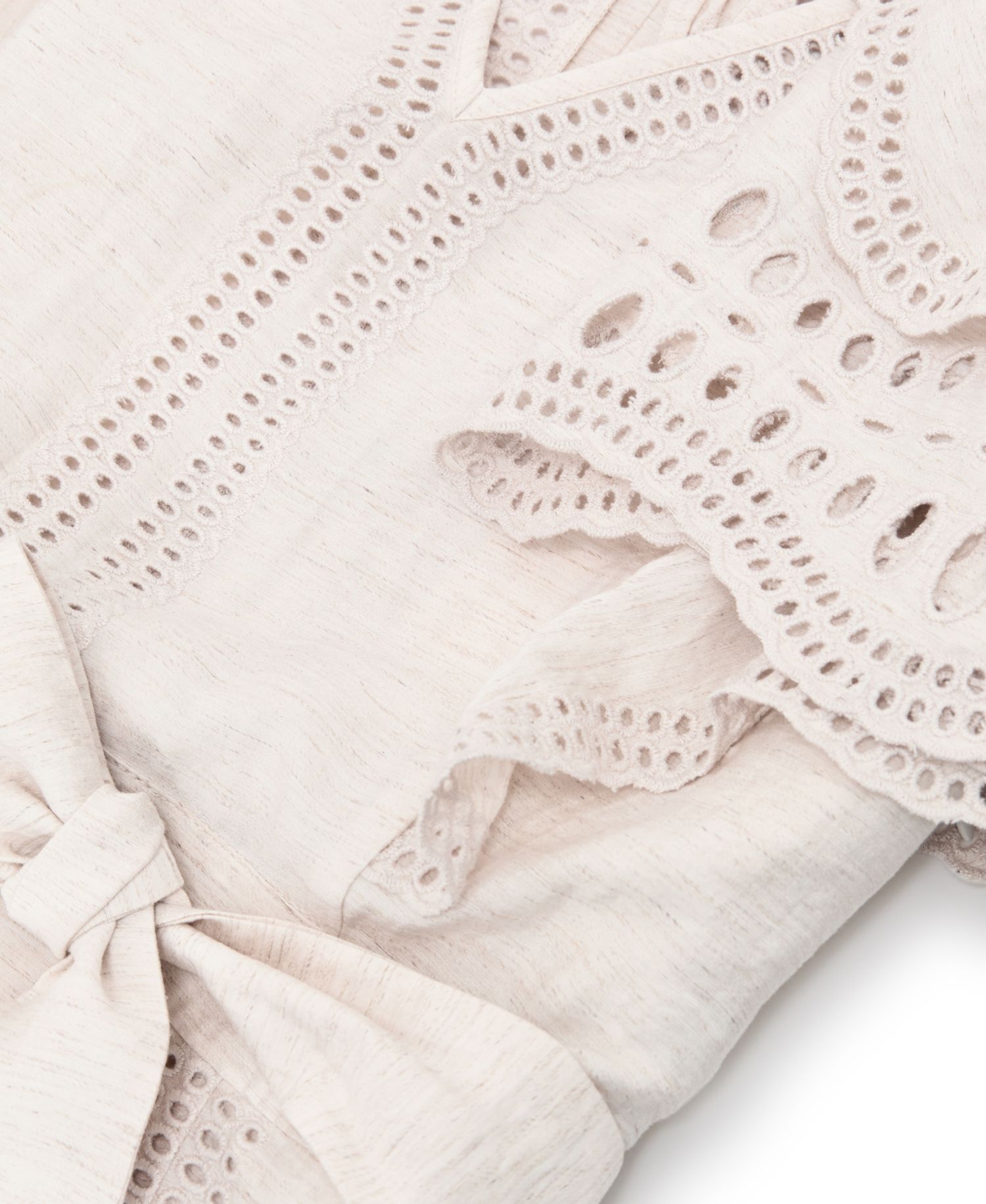 Women's Broderie Anglaise Belted Flippy Dress