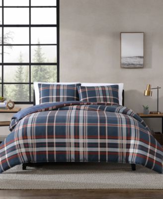 Shasta Lake Navy Comforter Set, King