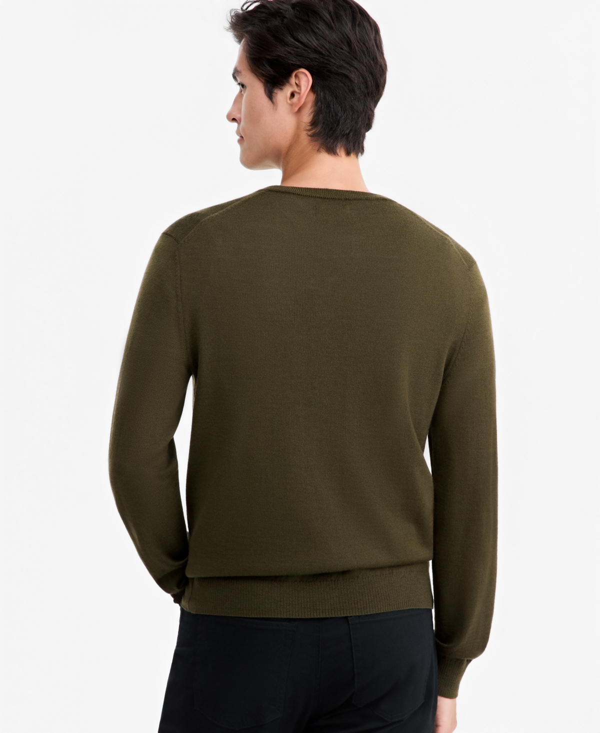 Alfani Men's Merino Wool V-Neck Sweater, Macy's Exclusive