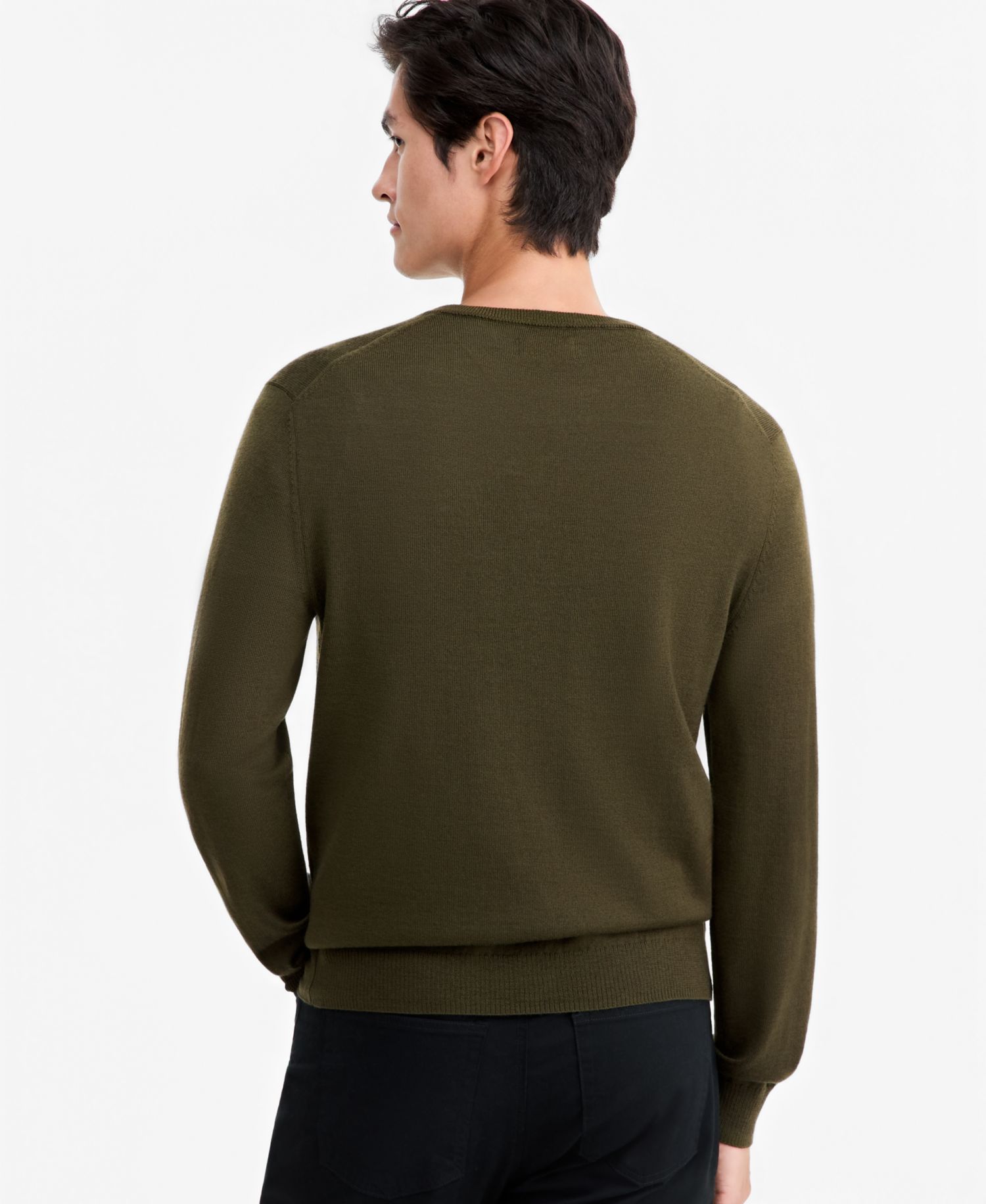 Men's Merino Wool V-Neck Sweater, Macy's Exclusive
