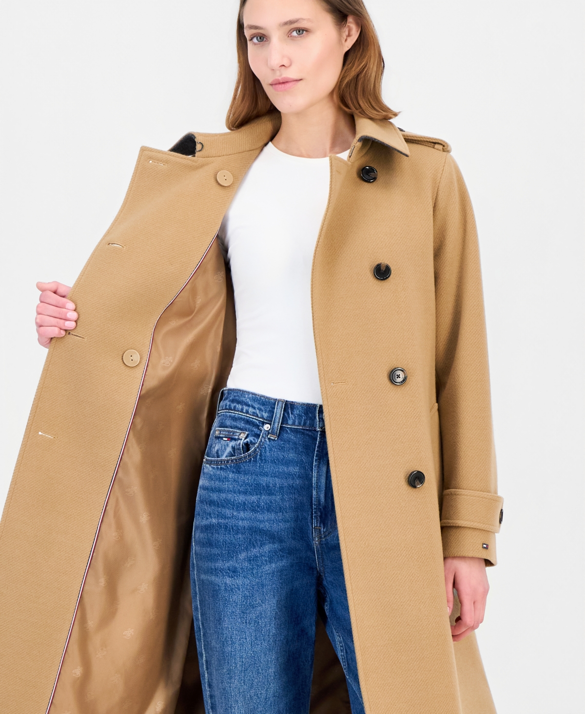Tommy Hilfiger Women's Double-Breasted Trench Coat