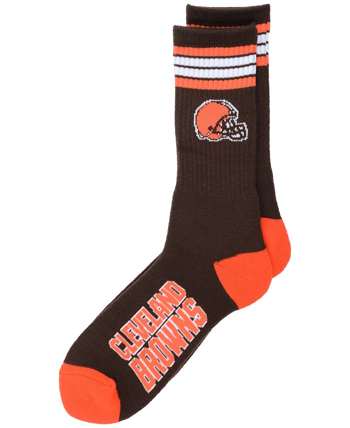 FOR BARE FEET 504 Cincinnati Bengals 4 Stripe Deuce Crew Sock In Team