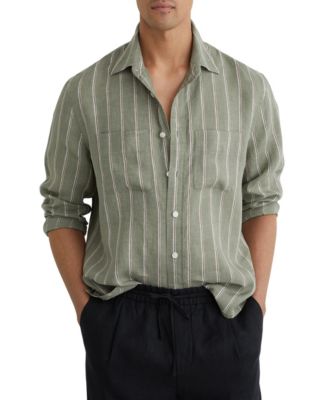 Men's Rubus Stripe Linen Shirt