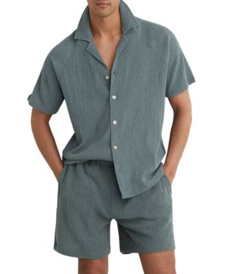 Men's Knox Textured Raglan Cuban Shirt