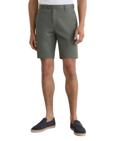 Мужские шорты REISS Wicket Casual Chino, цвет: Шалфейный зелёный