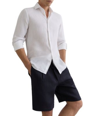 Men's Barges Shorts Linen Drawstring Shorts