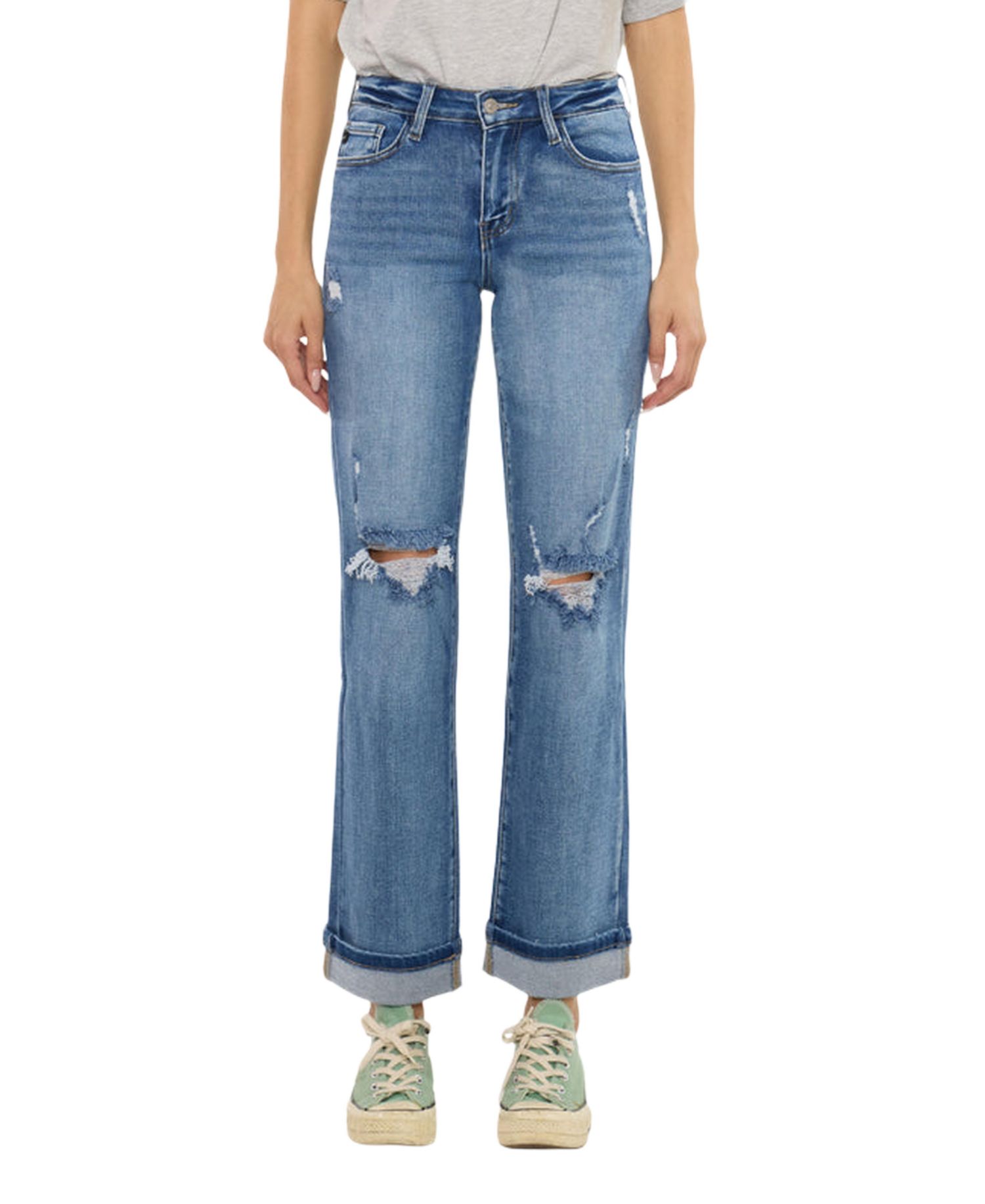 Women's Carrie Mid-Rise Straight Jeans