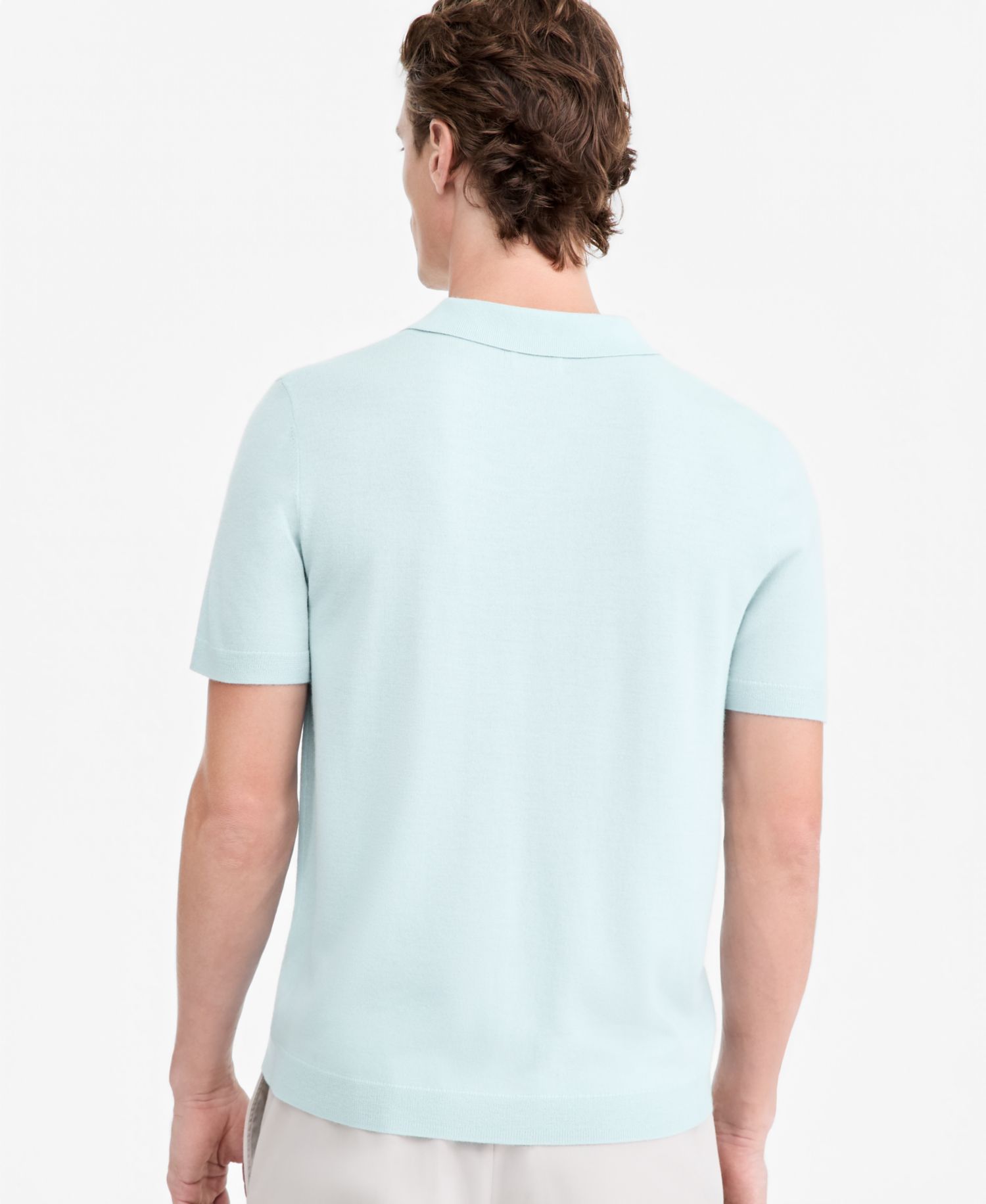 Men's Merino Wool-Blend Regular-Fit Polo Shirt