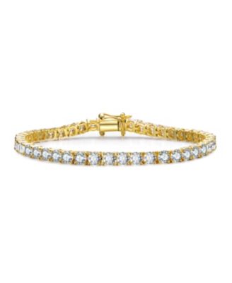 Elegant 4MM CZ Magnetic Lock Brilliant Tennis Bracelet