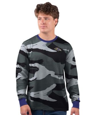 Men's Gray Baltimore Ravens Thursday Night Gridiron Long Sleeve T-Shirt