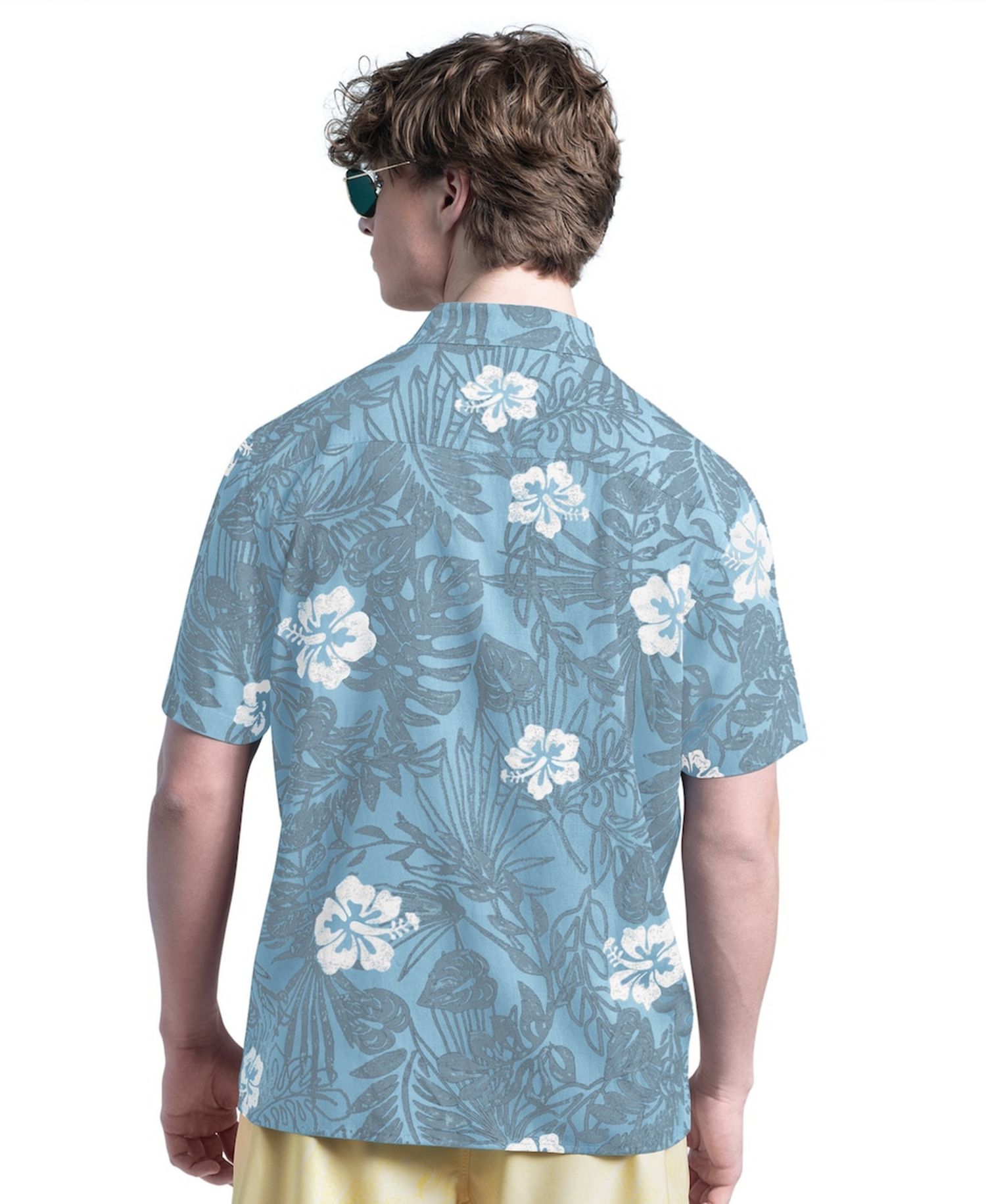 Men's Blue Philadelphia Phillies Palm Shade Party Button-Up Shirt