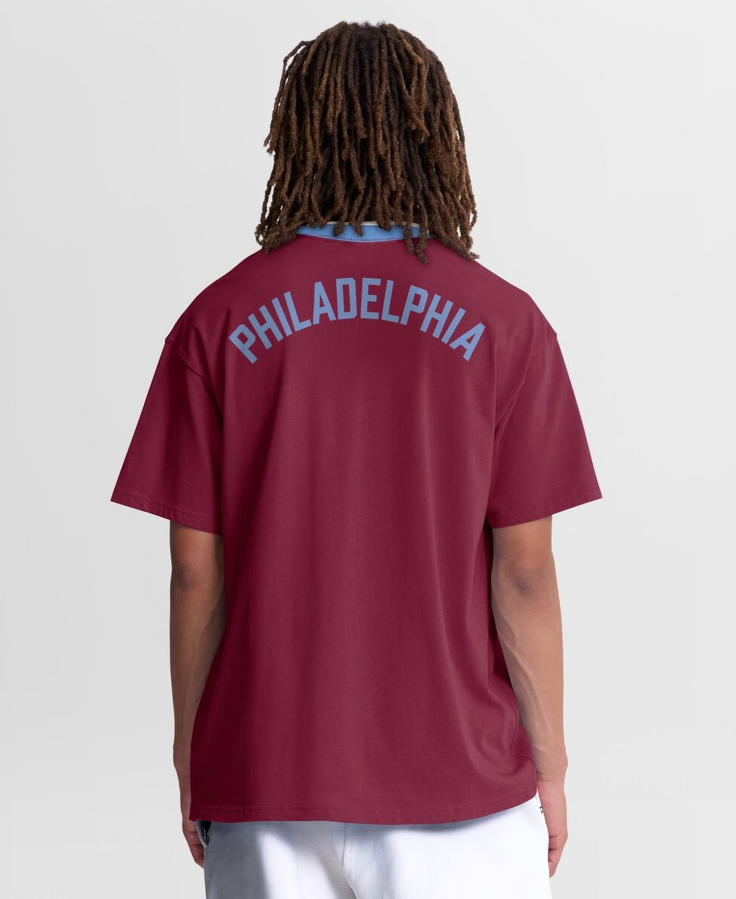 Men's Burgundy Philadelphia Phillies Cooperstown Collection Ringer T-Shirt