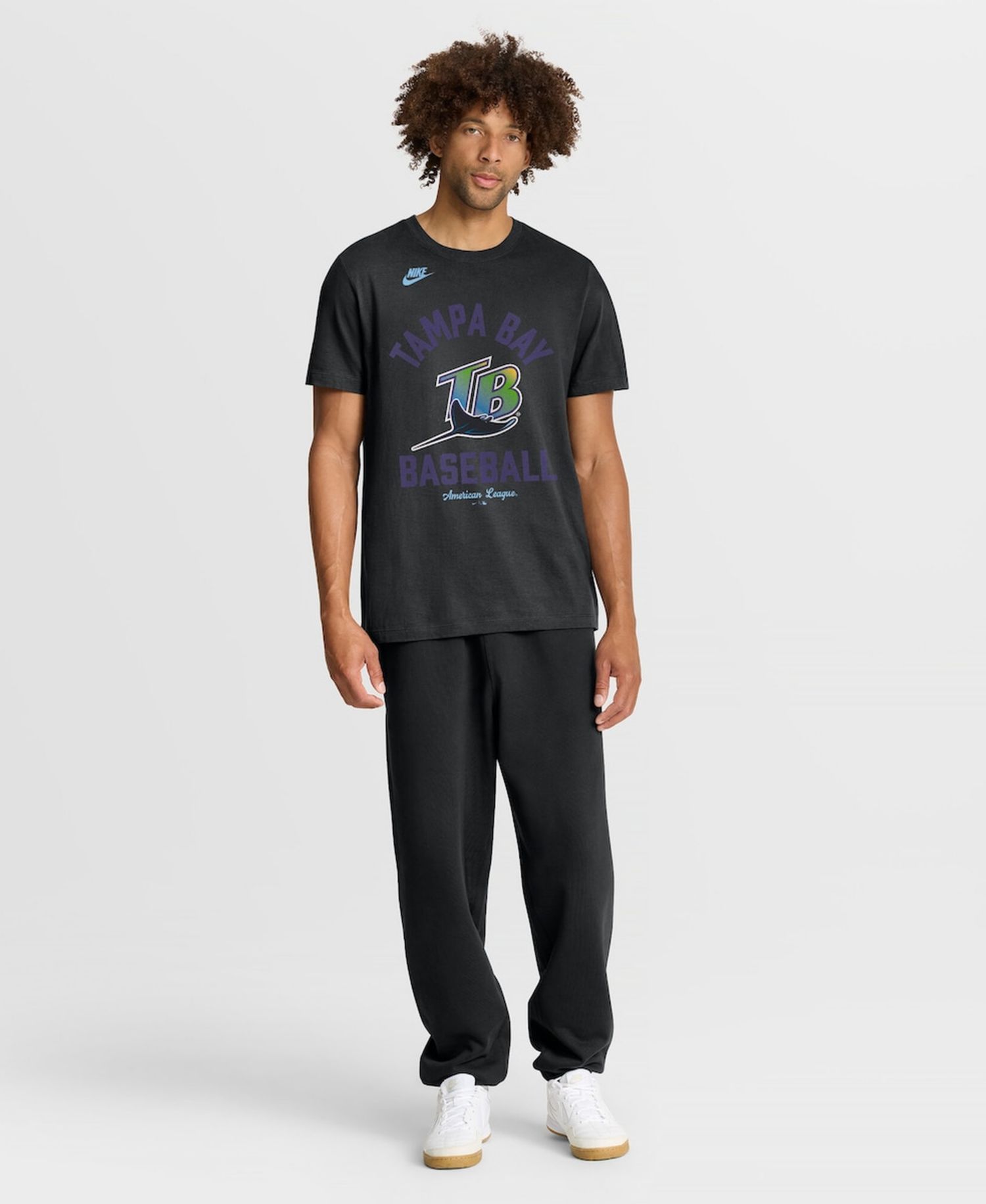 Men's Black Tampa Bay Rays Cooperstown Collection T-Shirt
