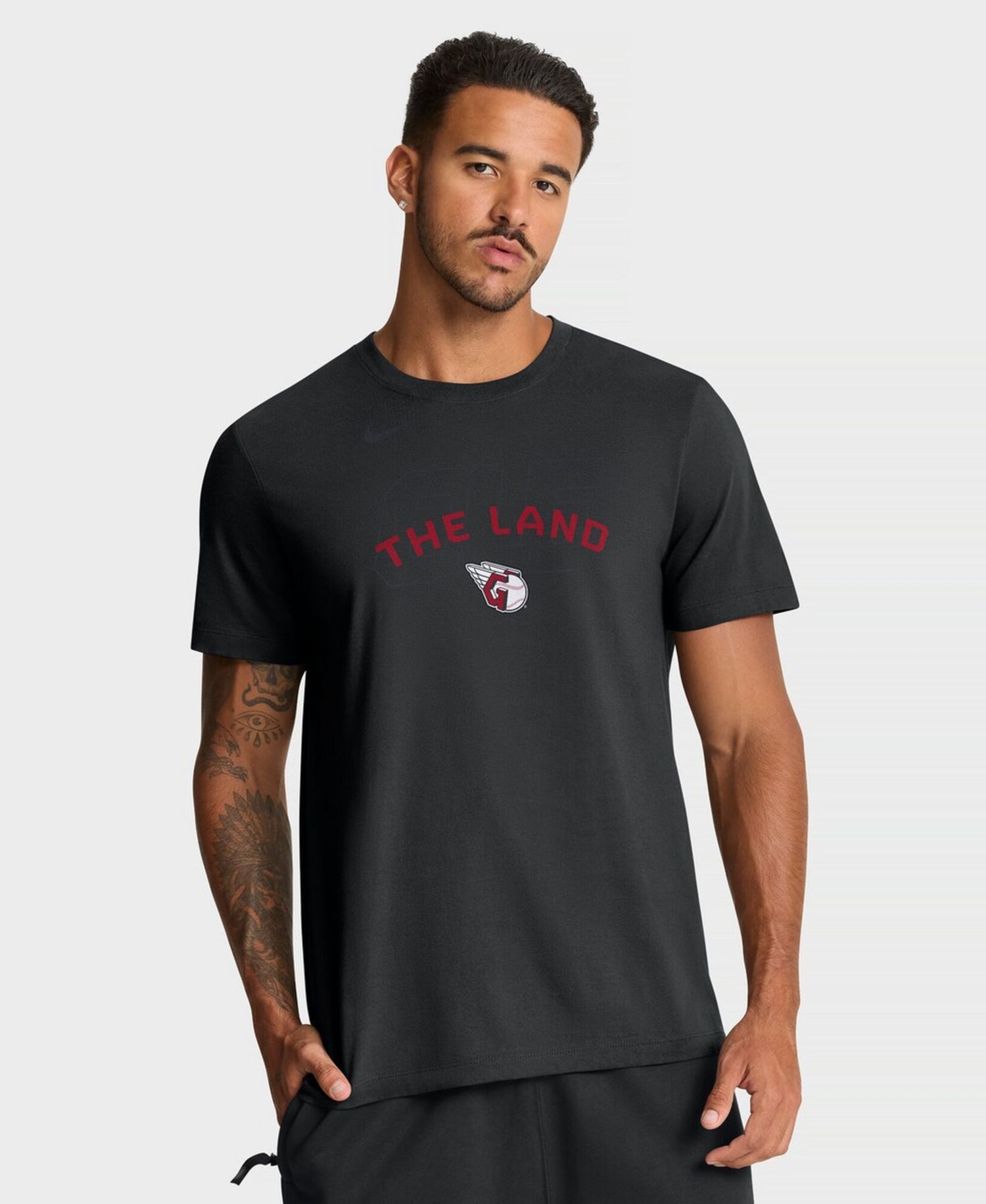 Men's Black Cleveland Guardians Primetime Fashion T-Shirt