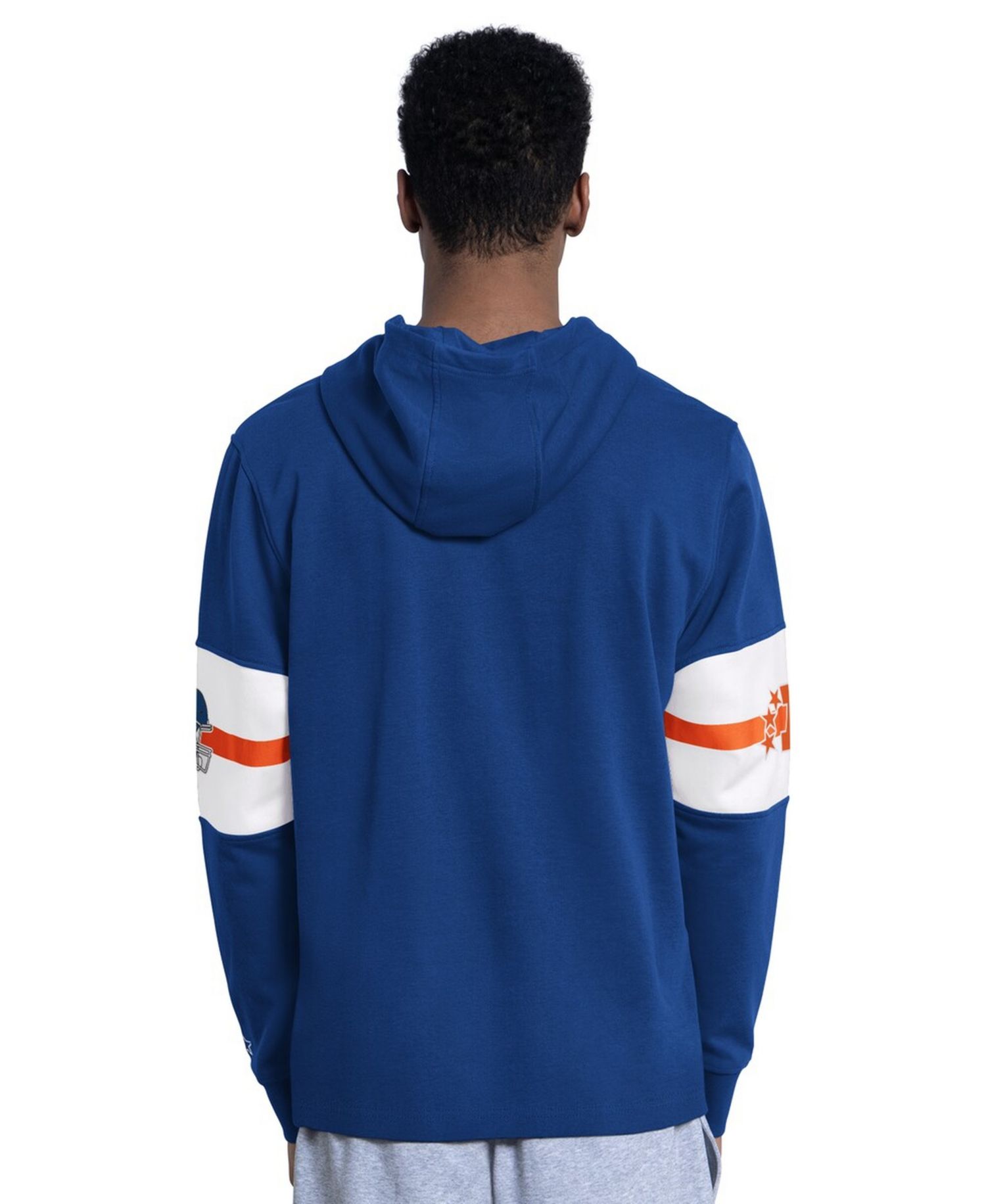 Men's Blue Denver Broncos Fullback Jersey Hoodie