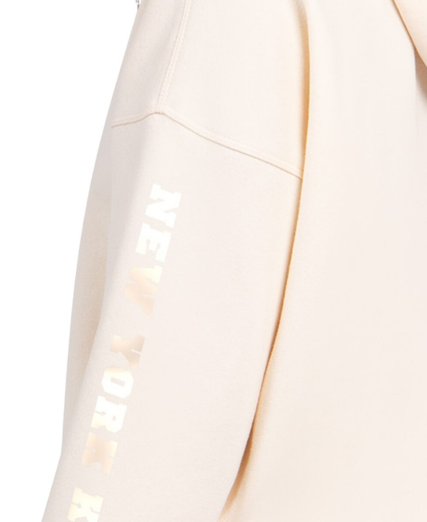Women's Cream New York Knicks Pastel Relaxed Hoodie
