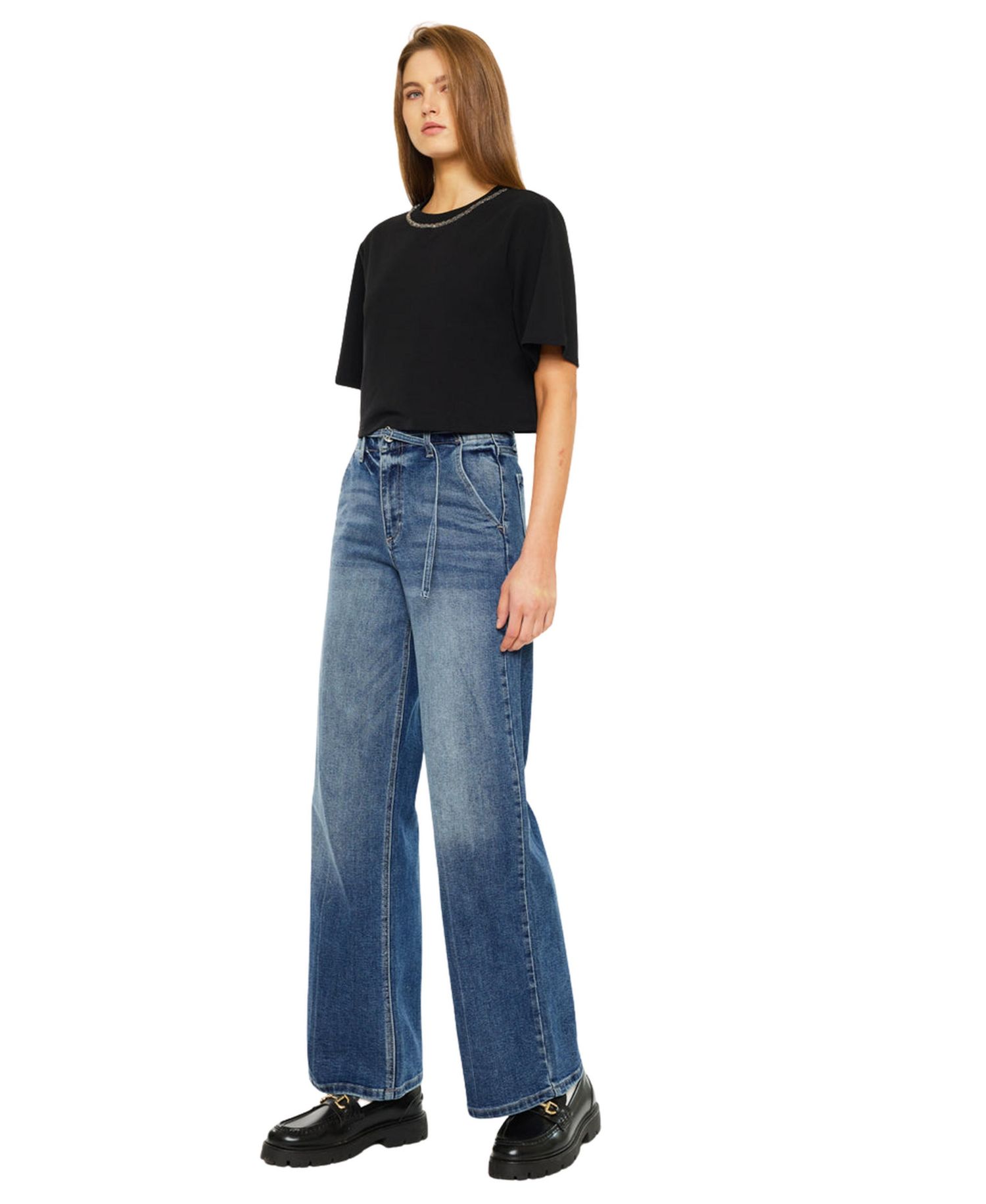 Women's Leah Ultra High Rise Wide Leg Jeans