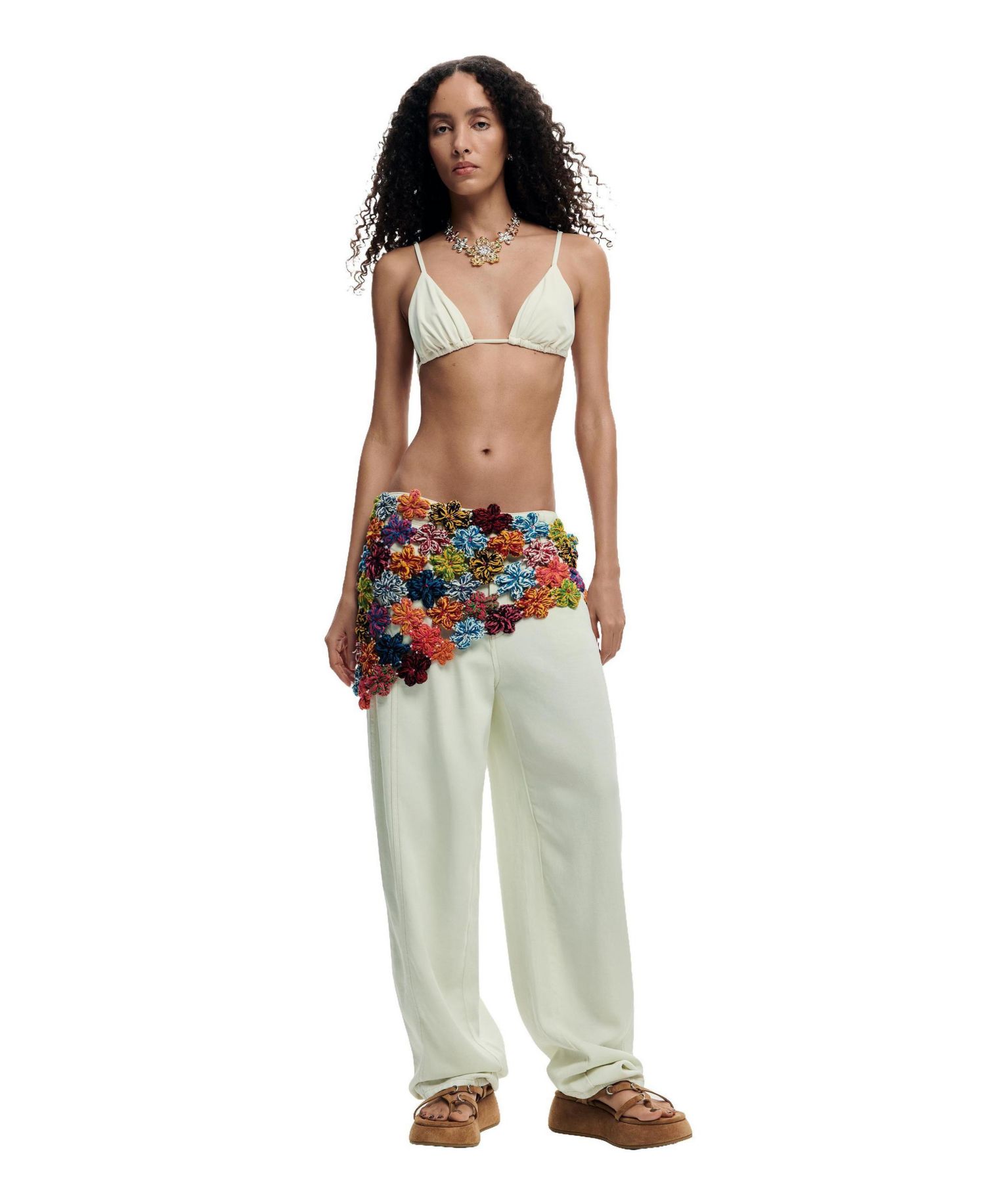 Women's Crochet flower pareo