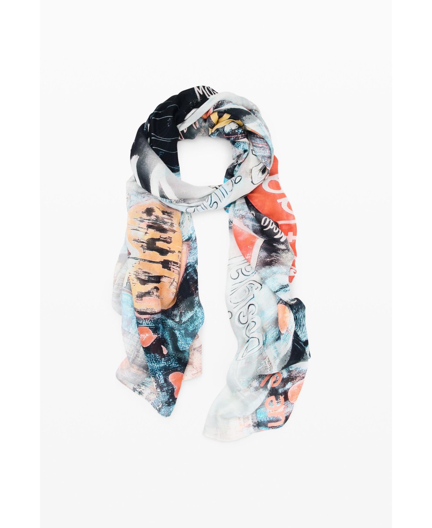 Women's Rectangular patterned foulard